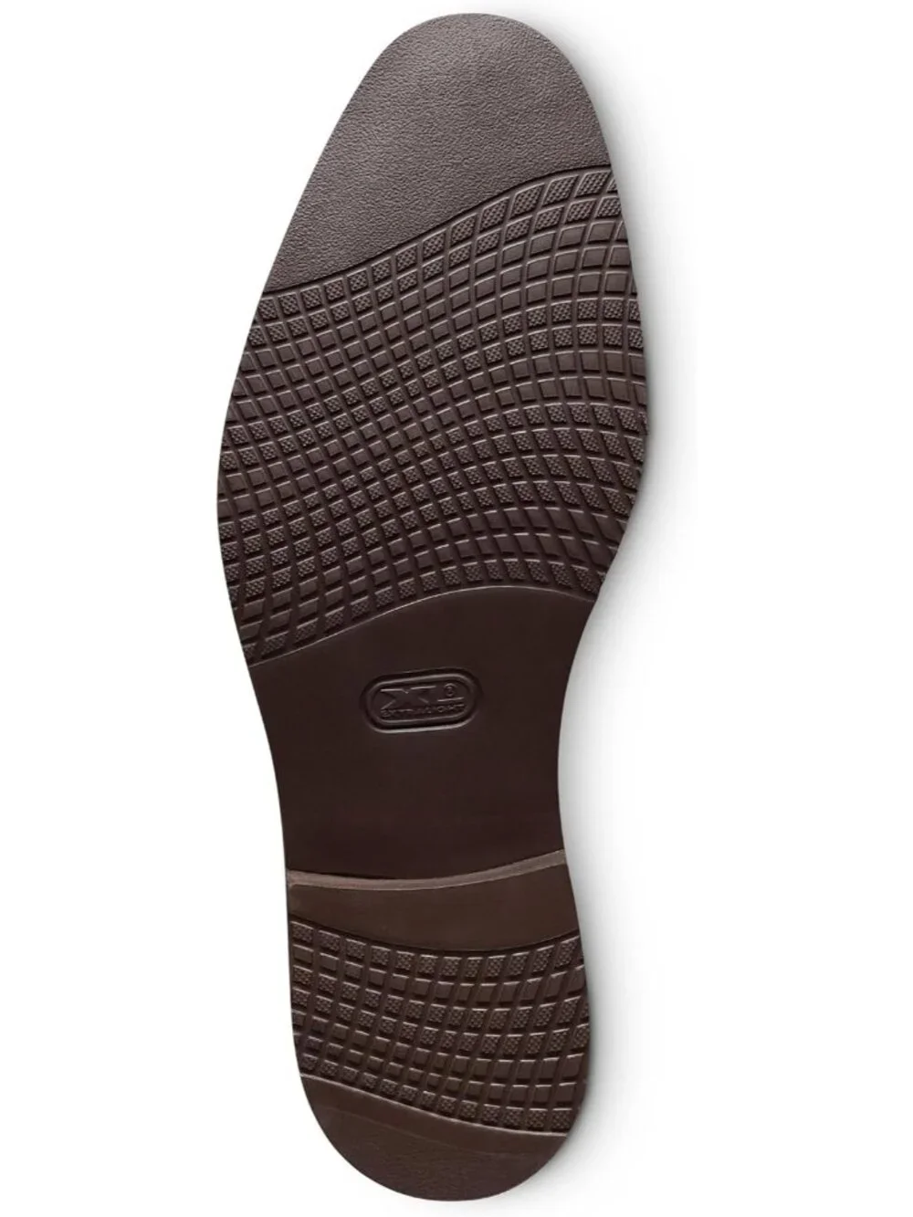 Men's Brown Imported Rubber Leather Dover Business Casual Shoes